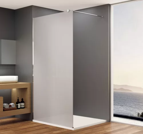 Bruckner SPITZA WALK-IN fix zuhanyfal, 1200mm, matt üveg