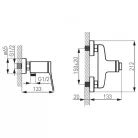 Ferro Stratos Black zuhany csaptelep fekete BSC7BL