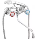Ferro Standard kád csaptelep zuhanyszettel króm 30 cm BST11A rajza