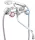 Ferro Standard kád csaptelep zuhanyszettel króm 30 cm BST11A rajza