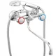 Ferro Standard kád csaptelep zuhanyszettel króm 30 cm BST11A rajza
