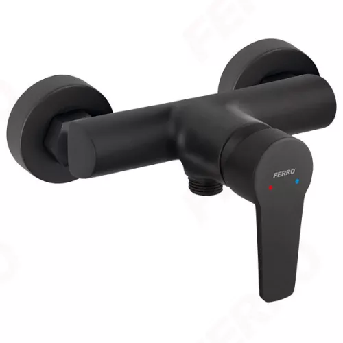 Ferro ritto black zuhanycsaptelep, fekete (BTR7BL)