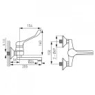 Ferro Vasto Medico fali orvosi mosdó csaptelep BVAM3