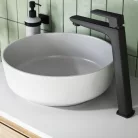 Ferro Vitto Black Verdeline magasított mosdó csaptelep BVI2LVLBL