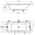 Ravak Formy 02 egyenes kád 180x80 cm akril C891000000