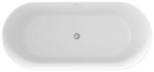 Ravak Freedom O Tec 170x77 akrilkád, Fehér / Rózsaszín szabadonálló, fehér/fekete/króm lefolyó