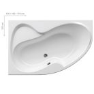 Ravak Rosa II 150x105 akrilkád  jobb (hófehér)