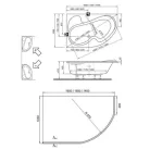 Ravak ROSA I előlap A 150 cm akrilkádhoz (CZJ1000A00)