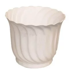 Csavart virágcserép 13 cm fehér Csavf13