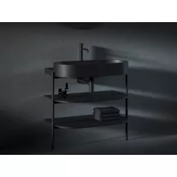 Ravak CS Yard 80 fürdőszobai bútor, matt fekete