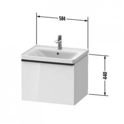 Duravit D-Neo alsószekrény 1 fiók 584x452 tögy DE4249030300000