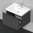 Duravit D-Neo alsószekrény 1 fiók 634x452 matt grafit DE425404949 k