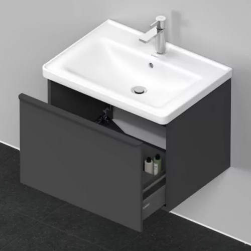 Duravit D-Neo alsószekrény 1 fiók 634x452 matt grafit DE425404949 k
