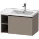 Duravit D-Neo alsószekrény 1 fiók polc balra 784x452 basalt DE425704343 kk