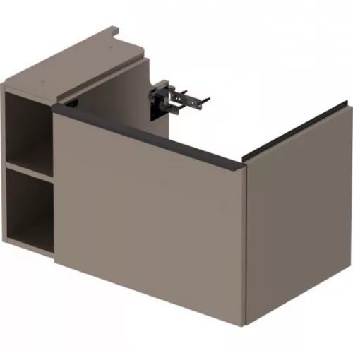 Duravit D-Neo alsószekrény 1 fiók polc balra 784x452 basalt DE425704343