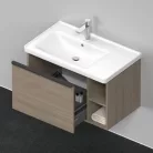 Duravit D-Neo alsószekrény 1 fiók polc 784x452 terra tölgy DE425803535 kk