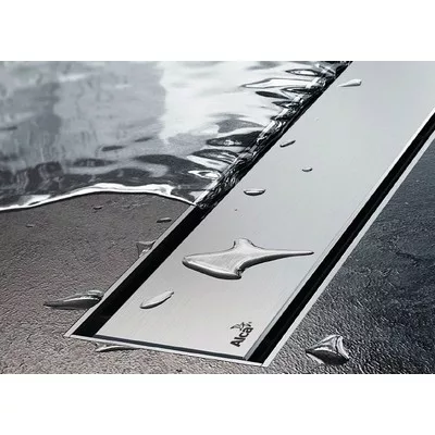 Alcaplast DESIGN tömör zuhanyfolyókarács rozsdamentes matt 950 mm (DESIGN-950MN)