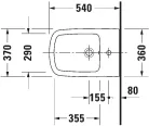 Duravit DuraStyle fali bidé (2282150000)