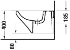 Duravit DuraStyle fali bidé (2282150000)