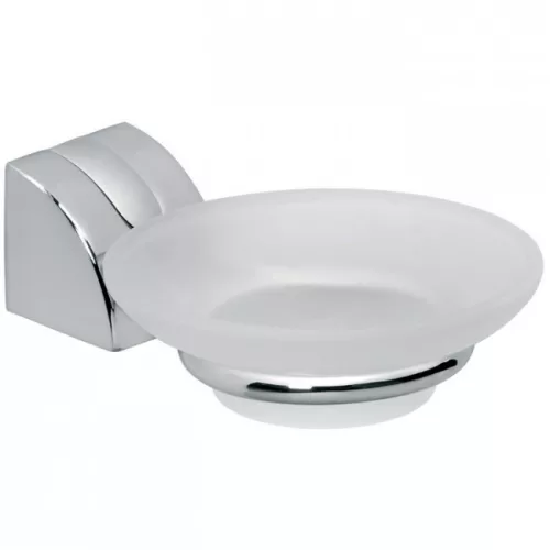 Ferro Cascata szappantartó üvegtállal szatén króm E02