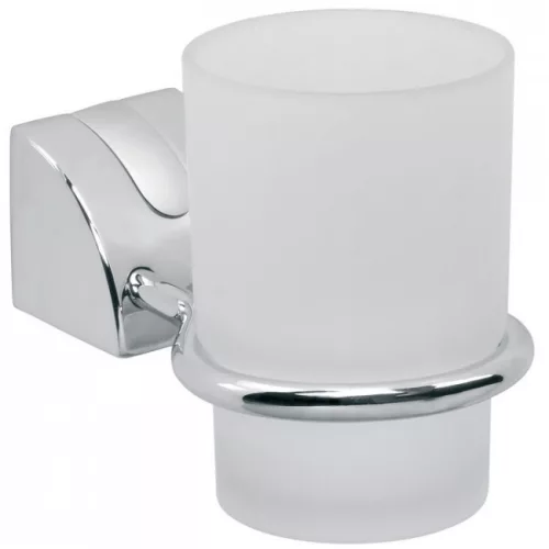 Ferro Cascata fogmosópohár és tartó szatén króm E03