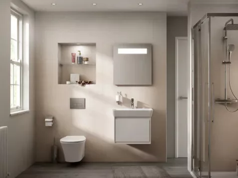 Ideal Standard CONNECT AIR E074201 fali kerámia mosdó – 60 cm, fényes fehér