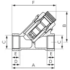 Ferro y -szűrő mágneses 5/4", bb (F04M)
