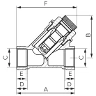 Ferro y -szűrő mágneses 6/4", bb (F05M)