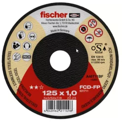  Fischer FCD-FP vágókorong 125 x 1,0 x 22,23 mm acélhoz és rozsdamentes acélhoz (531711)