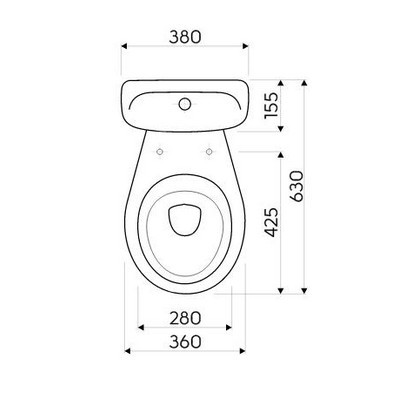 Kolo Idol monoblokkos WC csésze hátsó kifolyású (FK13200)
