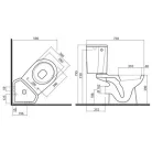 Kolo Nova Top Pico monoblokkos WC csésze hátsó kifolyású (FK63202)