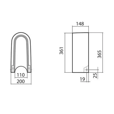 Kolo Quattro szifontakaró fehér (FKK67100)