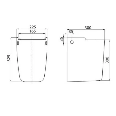 Kolo Style szifontakaró fehér (FKL27100)