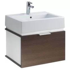   Kolo Twins beépíthető mosdó szekrénnyel komplett 60 cm fehér wenge (FKL59028)