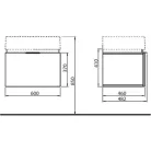 Kolo Twins beépíthető mosdó szekrénnyel komplett 60 cm fehér fehér (FKL59034)