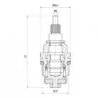 Ferro G02C szelep kétkaros csaptelepekhez G1/2 G02C