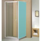 Aqualine Amico G100 zuhanyajtó fehér profil transparent üveg G100