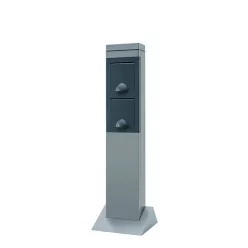   Kerti energiaoszlop 2 dugaljjal SteelCraft, ezüst 0087710712