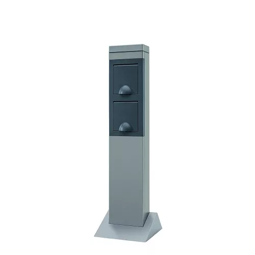Kerti energiaoszlop 2 dugaljjal SteelCraft, ezüst 0087710712