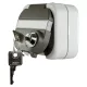 AQUA IP44 kulcsos csapfedeles alj  fk, szürke 2 kulccsal 0510224555