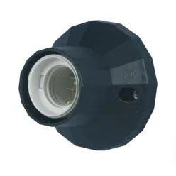   Foglalat E27, oldalfali/mennyezeti foglalat,Ø 83 mm fekete 0513072555