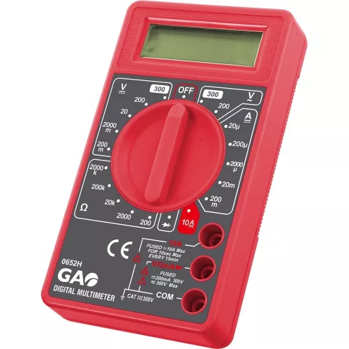Digitális mérőkészülék, piros 0652H (07974)