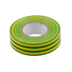 Szigetelőszalag, 19mm x 10m, zöld/sárga 18236