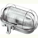 Hajólámpa, E27, ovális fémrácsos 100W, szürke 6910H
