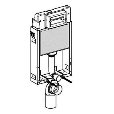 Geberit KOMBIFIX Basic beépíthető WC tartály tégla falhoz (110.100.00.1)