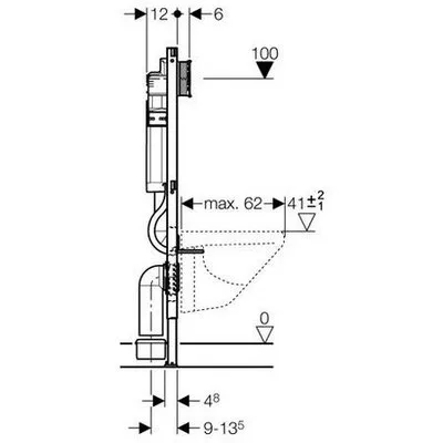 Geberit Duofix szerelőelem fali WC részére (111.301.KJ.5)