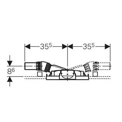 Geberit Duofix falbaépíthatő zuhany szerelőelem D 50 mm lefolyó 50 cm GE-111.591.00.1