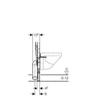 Geberit Duofix WC szerelőelem fali WC részére Sigma 8 cm öblítőtartállyal (111.796.00.1)