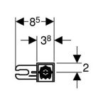 Geberit DUOFIX felső rögzítő falsík mögötti WC tartályhoz (111.815.00.1)