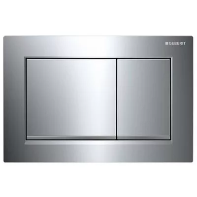 Geberit Omega 30 műanyag nyomólap matt fényes matt króm GE-115.080.KN.1 műszaki rajz